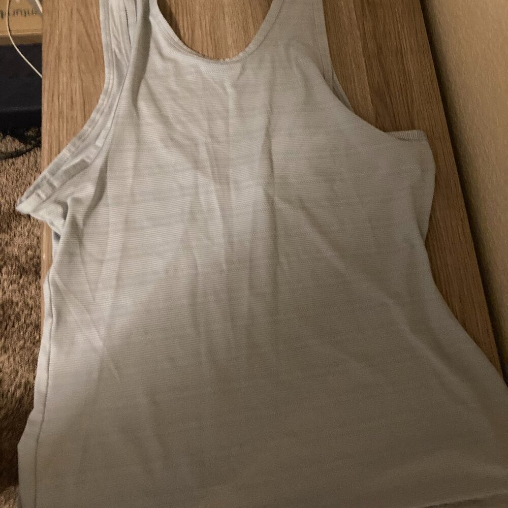 Athleta Max Out Tank Top XXS Slate Gray Nylon Polyester Spandex Activewear